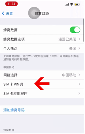 弓长岭苹果14维修网分享如何给iPhone14的SIM卡设置密码 