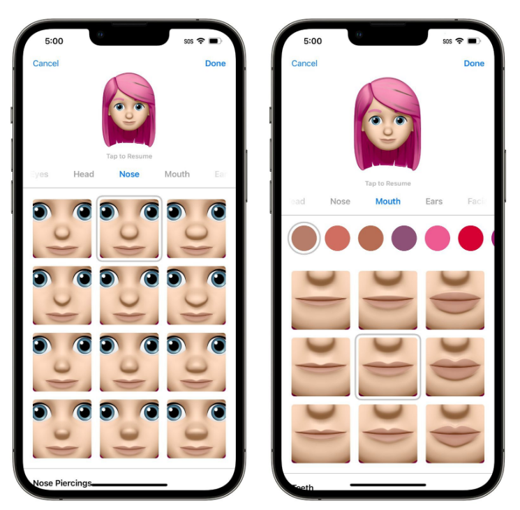 弓长岭苹果手机维修分享​iOS 16中的拟我表情有了哪些变化和升级 