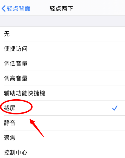 弓长岭苹果手机维修分享iPhone12如何启用双击截屏 